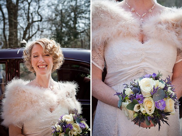 purple wedding flowers