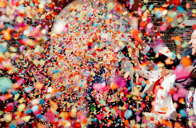 Wedding Confetti Ideas Angela Ward Brown Photography