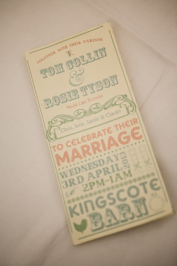 circus wedding invitiation stationery