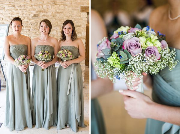 spring bridesmaids green dresses coast
