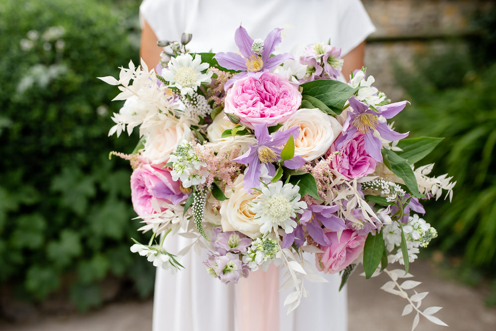 Summer Wedding Flowers Bouquet Ideas Clematis Ellie Lou Photography