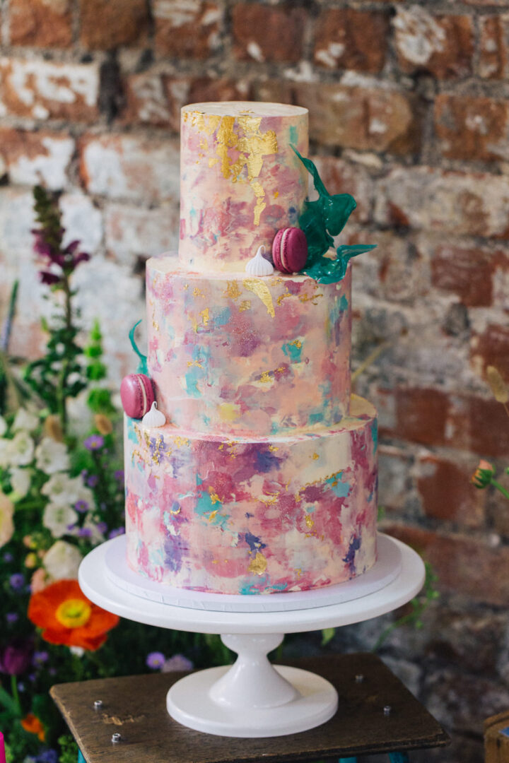 Wedding Cake Ideas Art Palette Sophie Lake Photography