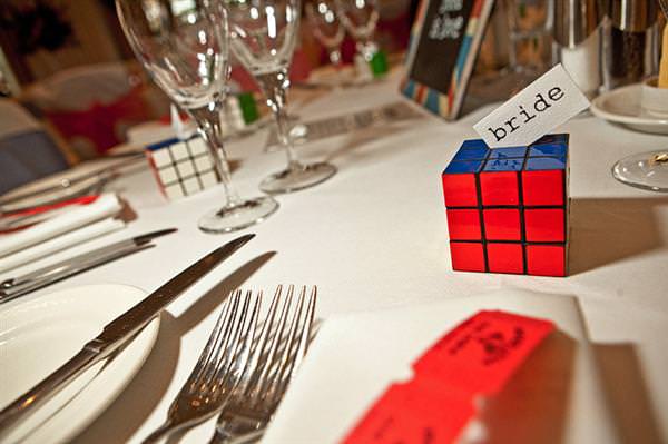 rubix cube wedding favour