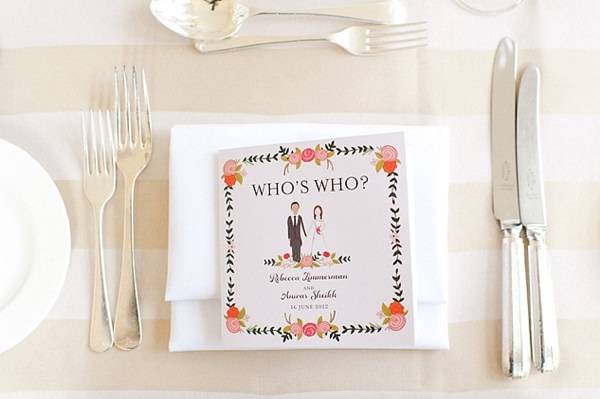 wedding whos who favour