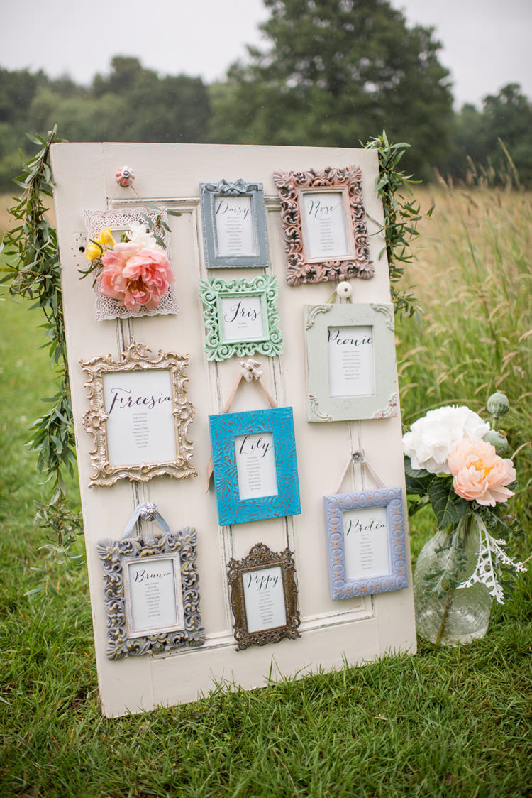 Mismatched Frame Table Plan Wedding jbcreatives
