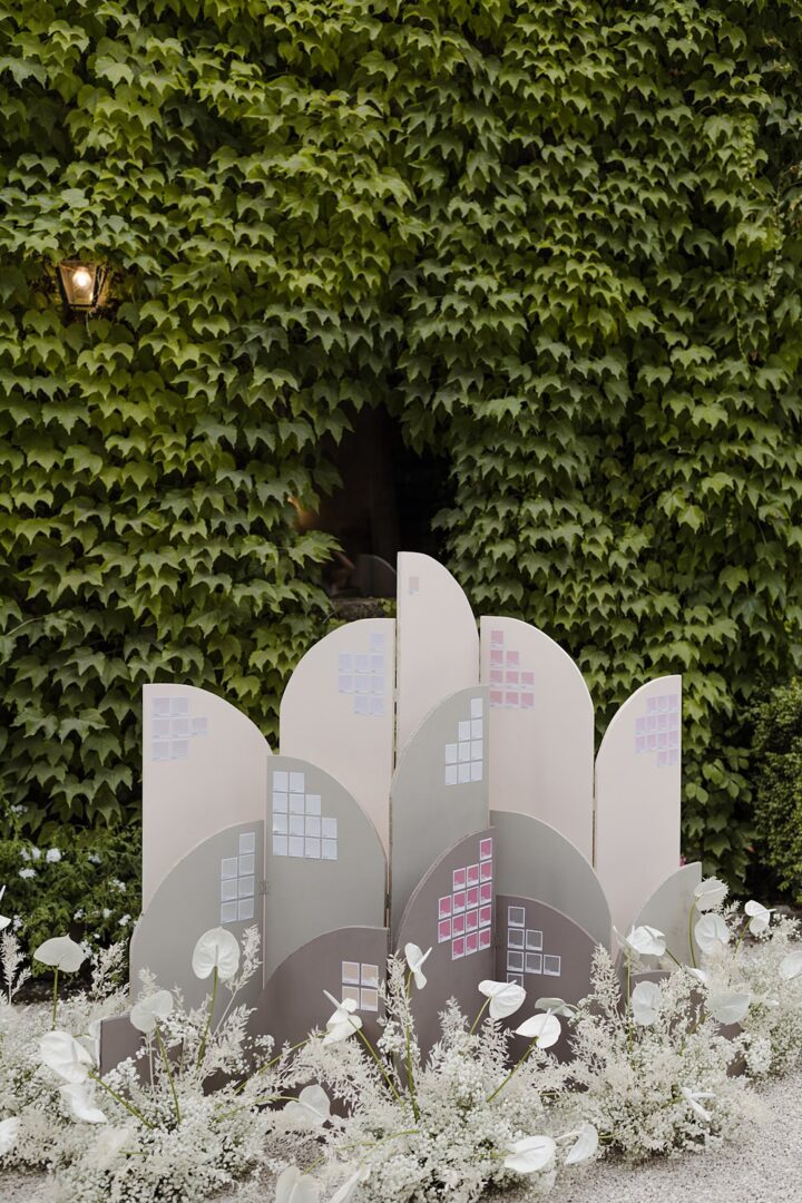Pantone Curved Table Plan Wedding Francesca Francesca
