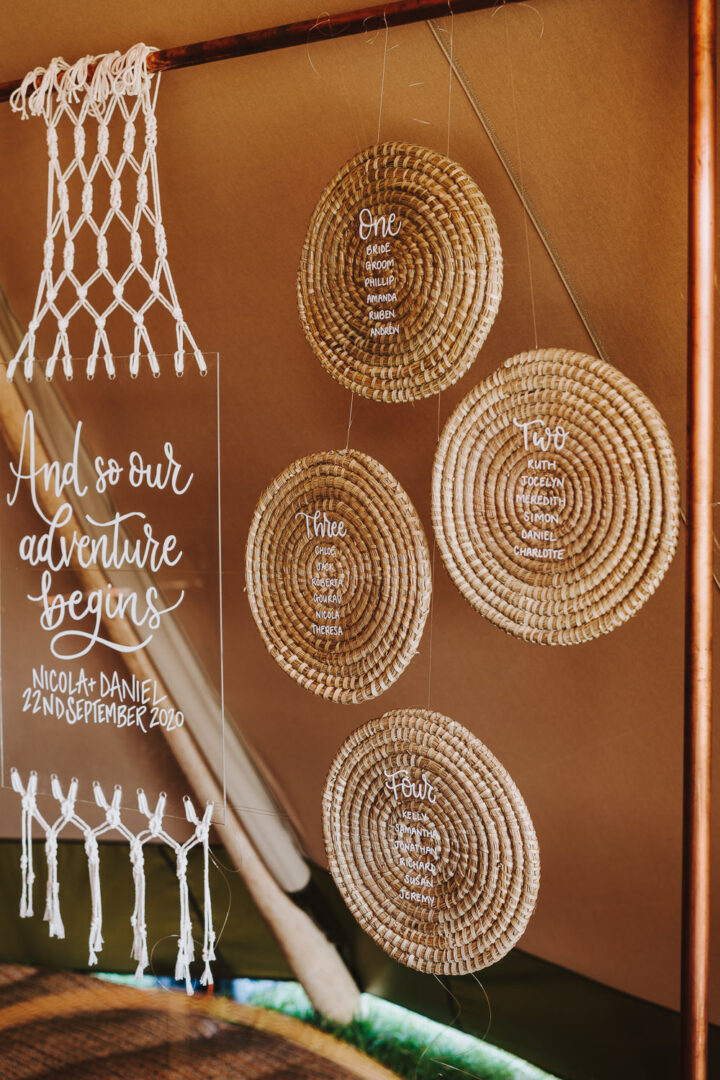 Rattan Place Mat Seating Chart Boho Georgi Mabee