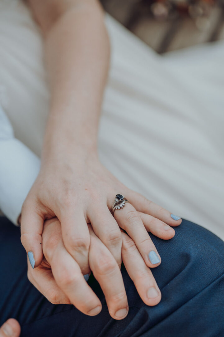 Something Blue Wedding Nails Manicure Kim Williams Weddings