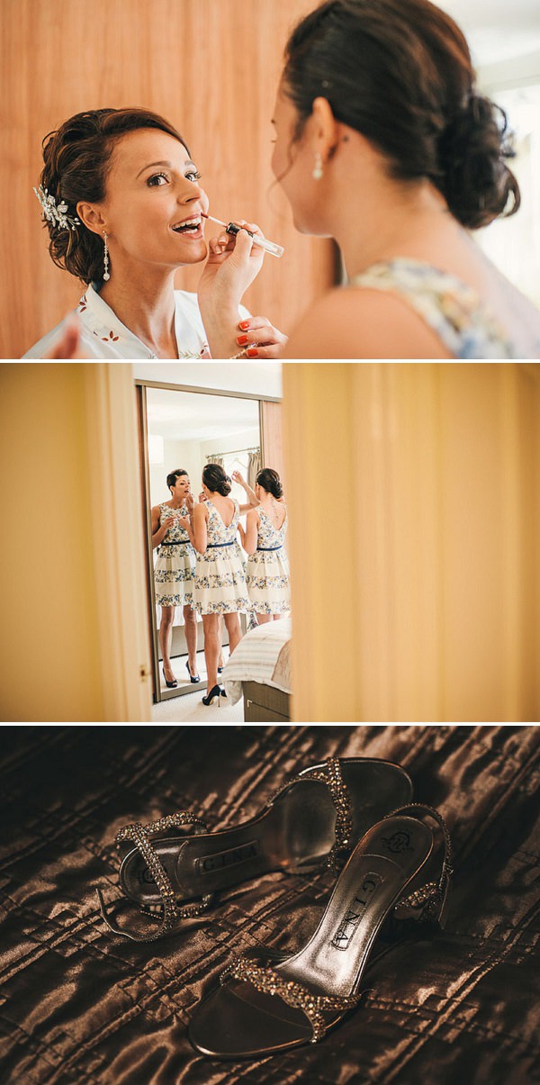 bridal wedding prep
