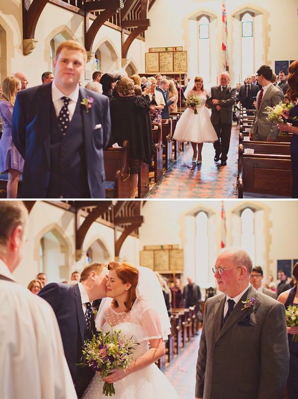 bride walking down the aisle