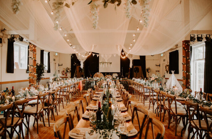 Village Hall Wedding Ideas Romantic Decor Photographer Liam Gillan