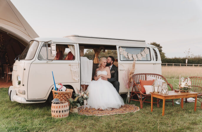 Wedding Transport Idea Campervan Georgi Mabee