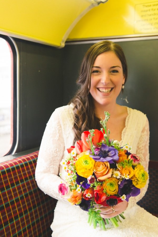 colourful spring bouquet