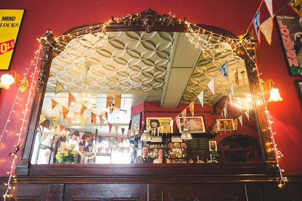 london pub wedding colourful