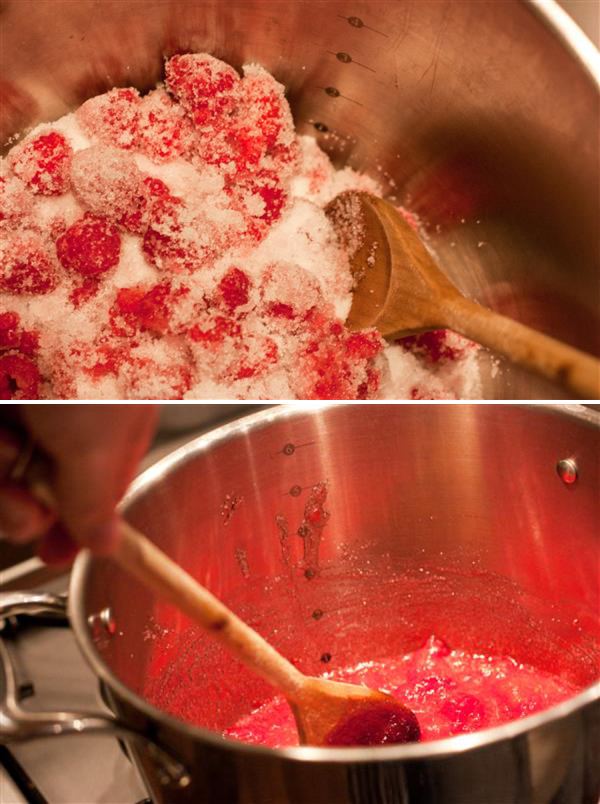 making jam wedding favours