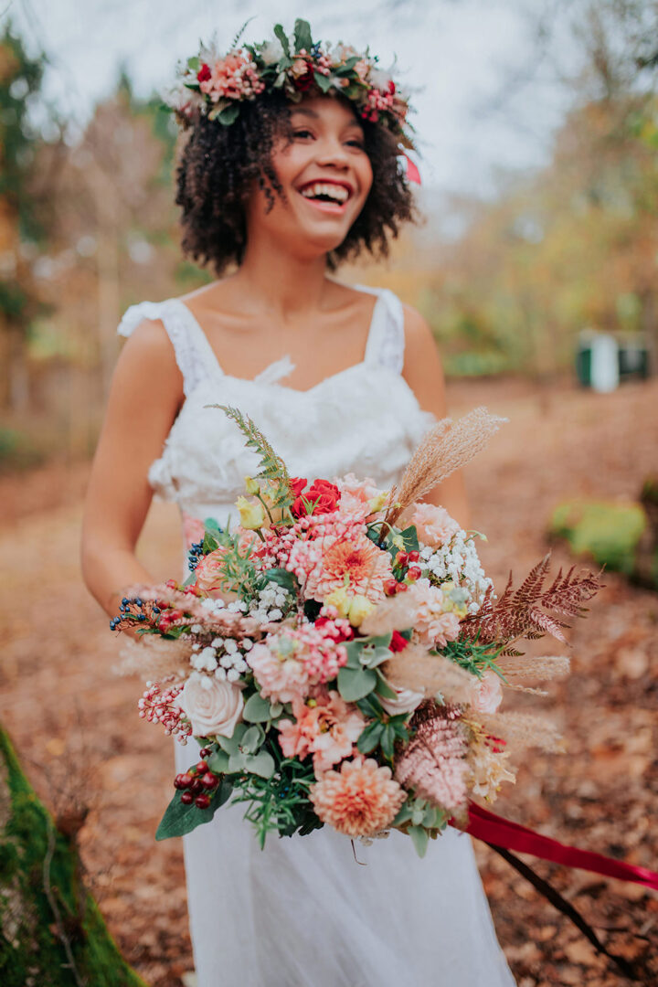 Autumn Wedding Bouquet Bronze Vladana Parker