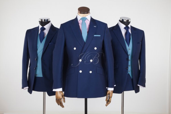 double breasted groom suit by Jack Bunneys