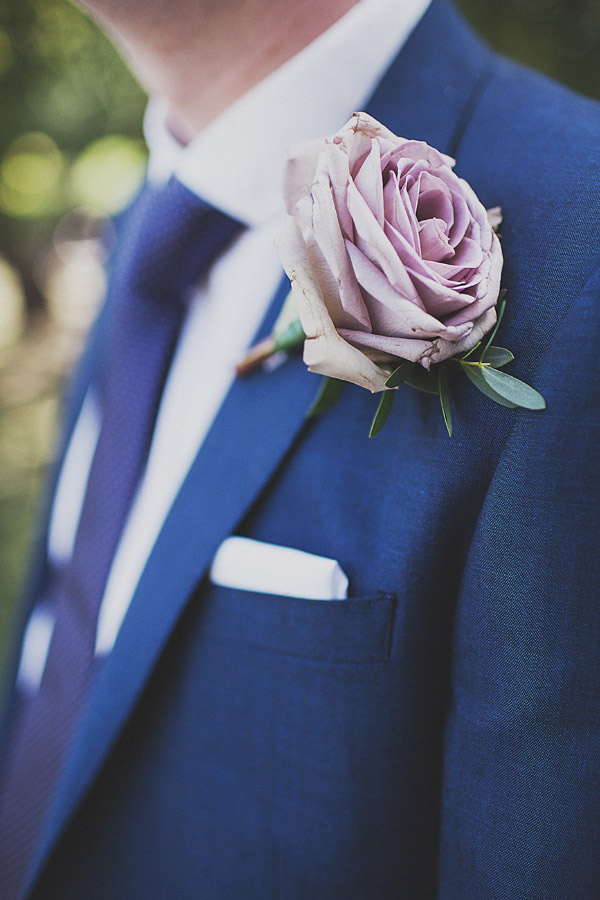 Pink rose buttonhole Classic Elegant Pink Wedding http://www.annahardy.co.uk/