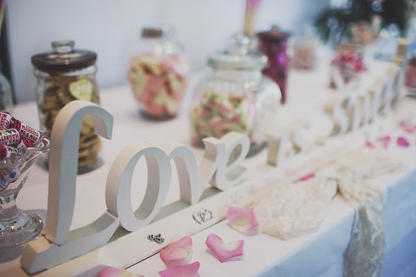 Sweetie table Classic Elegant Pink Wedding http://www.annahardy.co.uk/