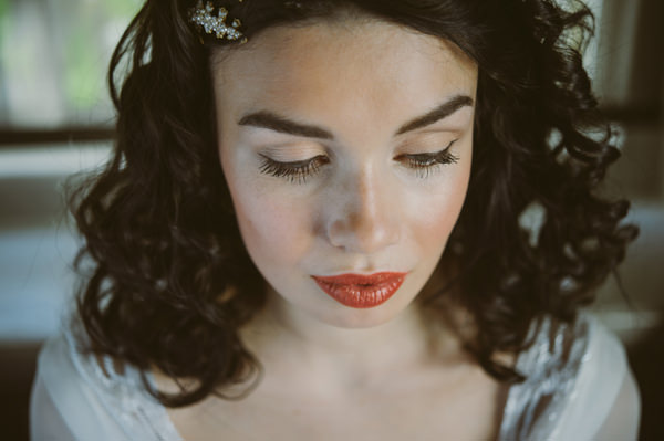 Fresh Berry Orange Lips Make Up Bride Woodland Boho Wedding Ideas http://www.karenflowerphotography.com/