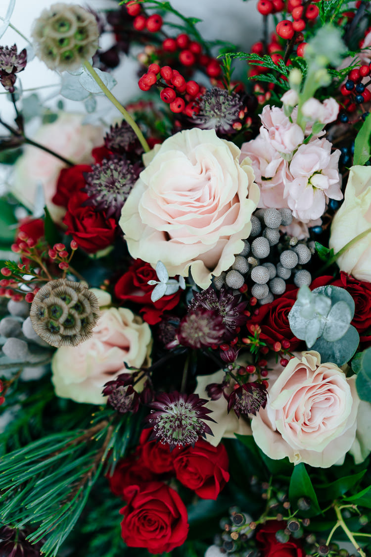 Winter Wedding Flowers Red Berry Angela Ward Brown