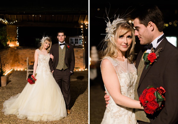 Pronovias Bride Dress Rustic Christmas Wedding Ideas http://www.victoriaphippsphotography.co.uk/