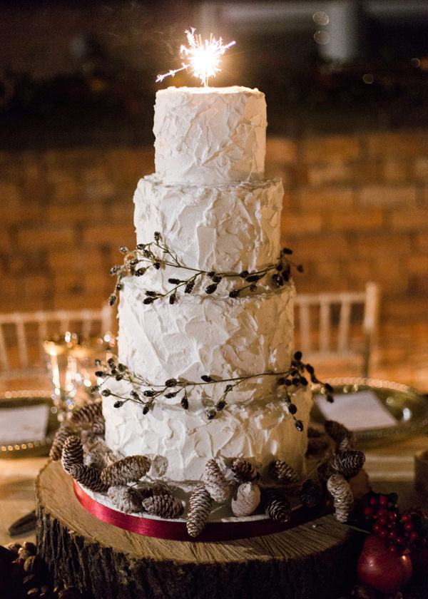 Sparkler Cake Rustic Christmas Wedding Ideas http://www.victoriaphippsphotography.co.uk/
