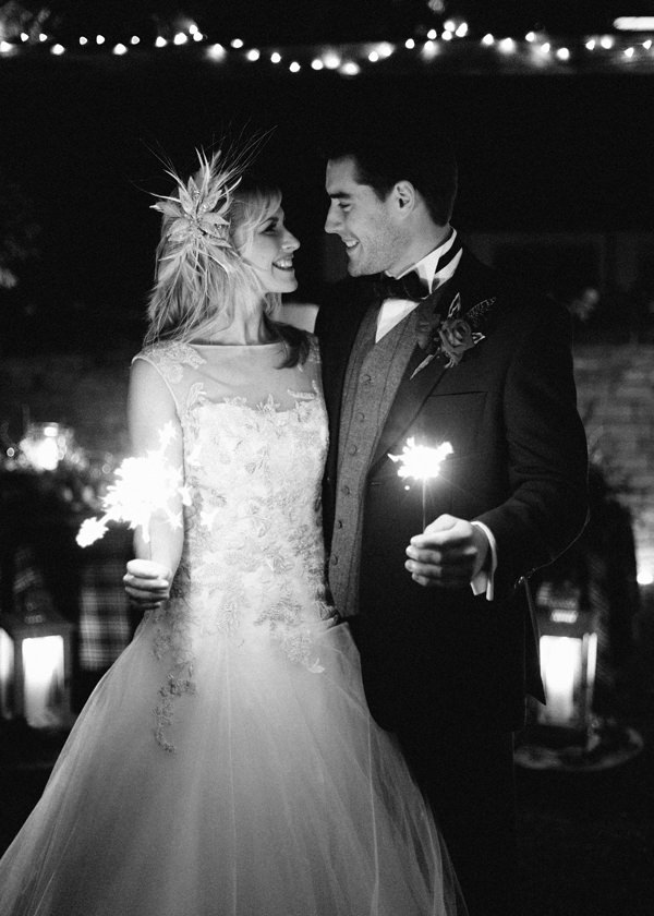 Sparklers Rustic Christmas Wedding Ideas http://www.victoriaphippsphotography.co.uk/