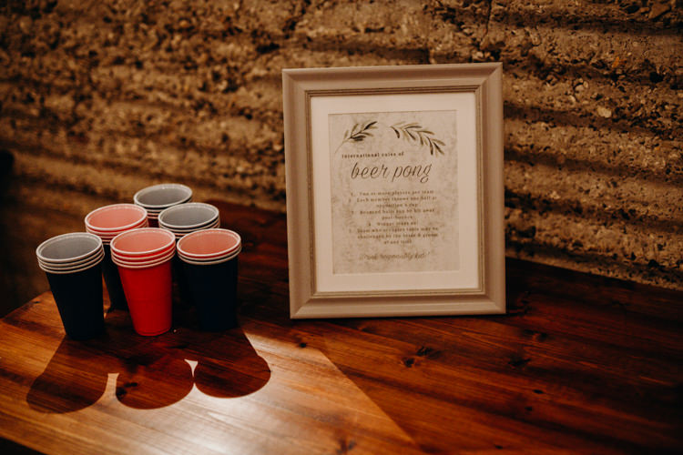 Wedding Game Idea Beer Pong Beard Mane