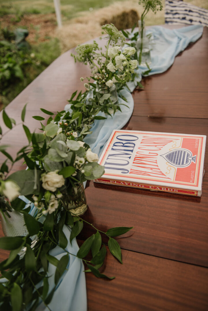 Wedding Game Ideas Jumbo Playing Cards Charlie and Em Photography