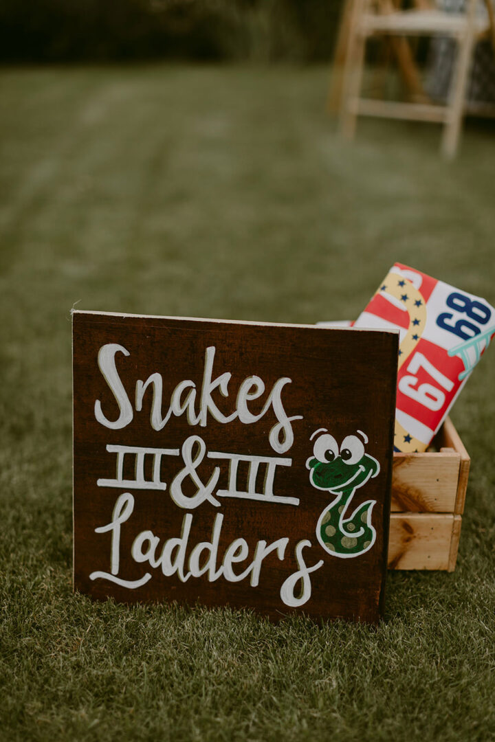 Wedding Game Ideas Snakes Ladders Adam and Grace