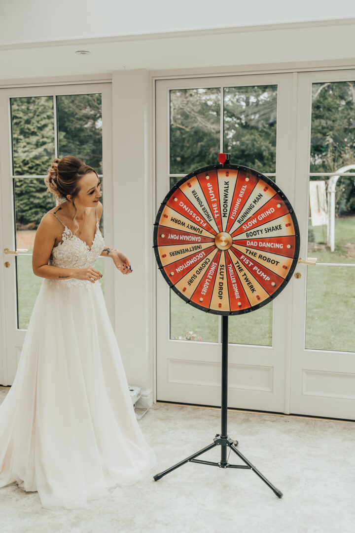 Wedding Game Ideas Spin The Wheel Rebecca Carpenter Photography