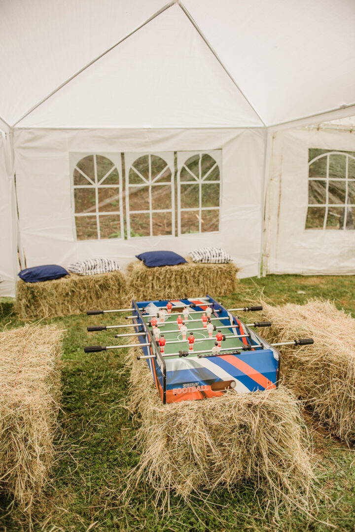 Wedding Game Ideas Table Football Charlie and Em Photography