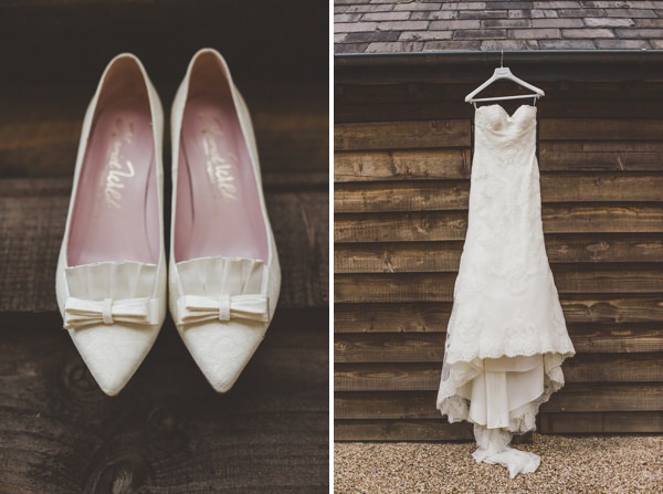 Homemade Pink Green Wedding Pronovias Lace Dress http://www.jordannamarston.com/