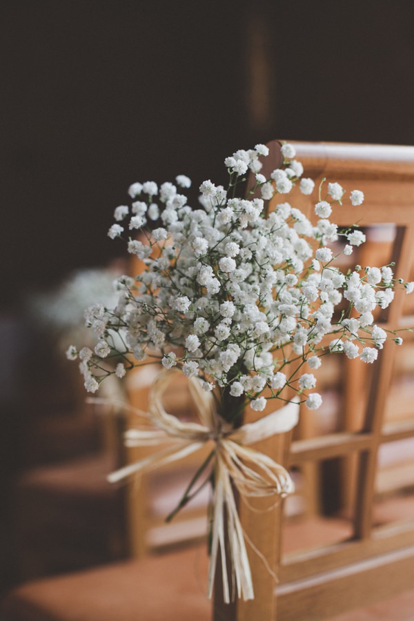 Homemade Pink Green Wedding Baby Breath Chair Flowers http://www.jordannamarston.com/