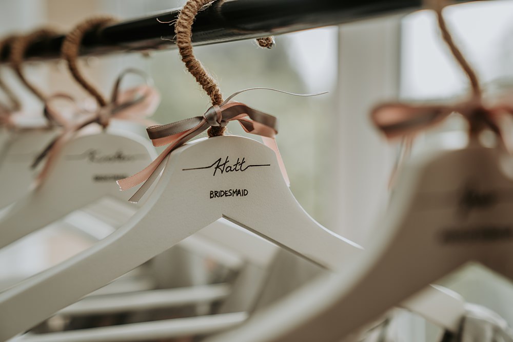 Bridesmaid Gift Ideas Hangers Amber Louise Photography
