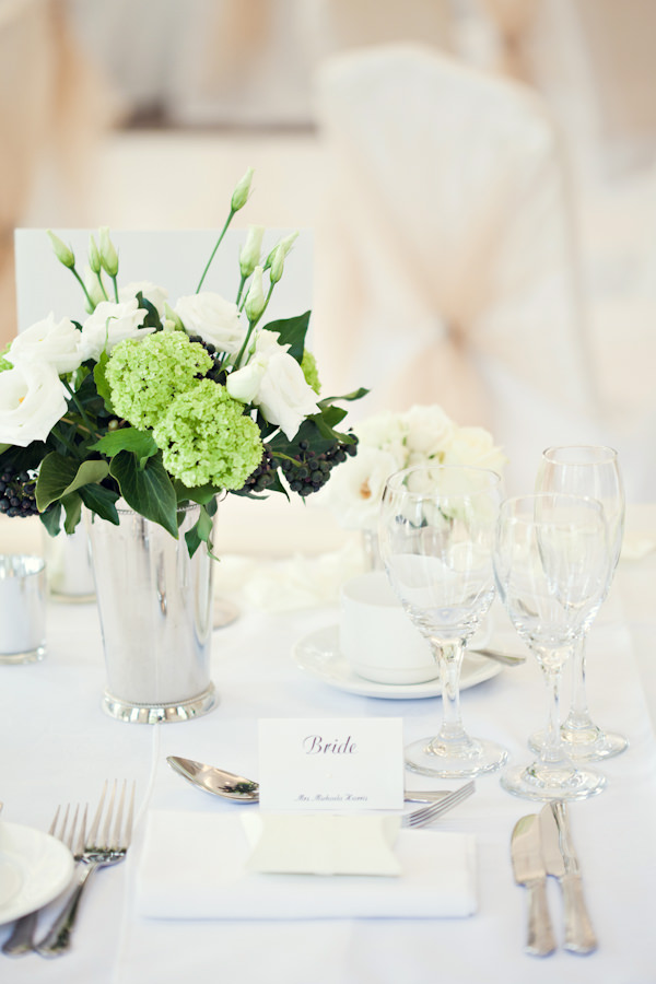 White Classic Hollywood Glamour Wedding Place Setting http://www.kerryannduffy.com/
