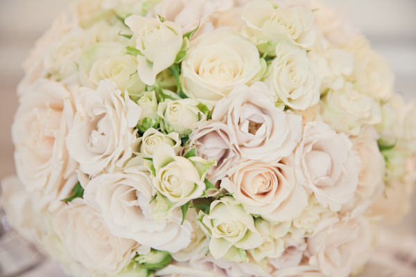 White Classic Hollywood Glamour Wedding Rose Bouquets http://www.kerryannduffy.com/