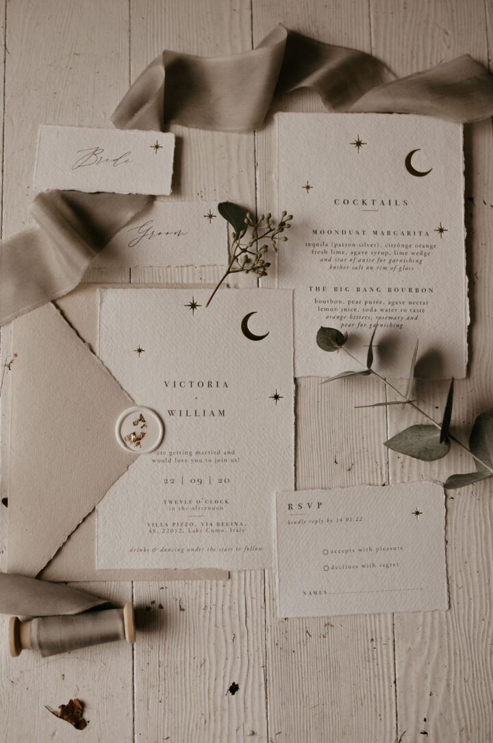 Wedding Invite Ideas Celestial Megan Donati Photography