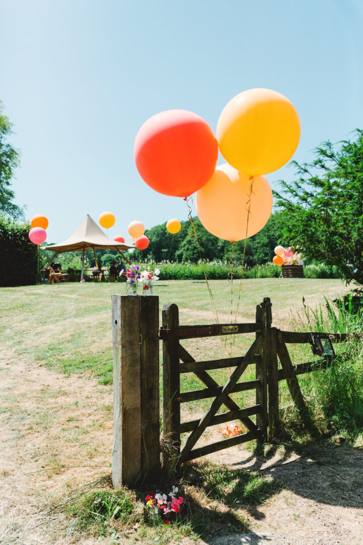 Tipi Wedding Ideas Balloon Entrance Charlotte Hu Photography