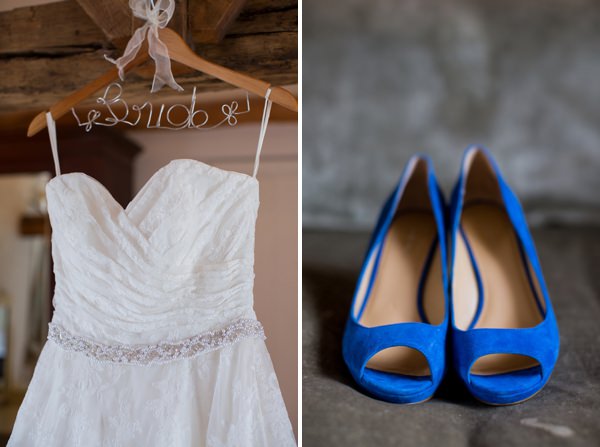 Fresh Fun Relaxed Blue & Green Wedding Custom Dress Hanger http://www.katherineashdown.co.uk/
