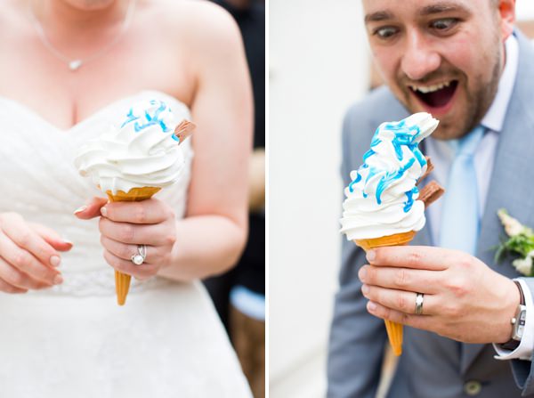Fresh Fun Relaxed Blue & Green Wedding Ice Cream http://www.katherineashdown.co.uk/