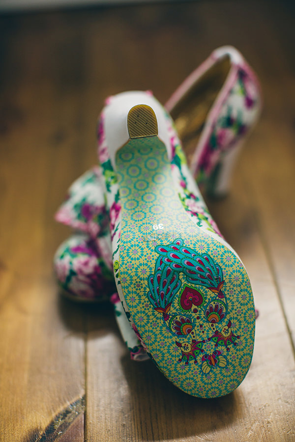 1950s Spring Village Fete Wedding Irregular Choice Floral Shoes http://www.lifelinephotography.co.uk/ 