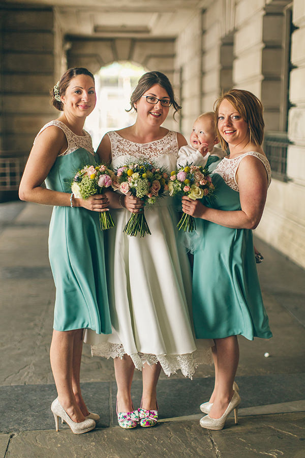 1950s Spring Village Fete Wedding Mint Bridesmaids http://www.lifelinephotography.co.uk/
