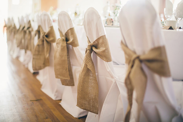 1950s Spring Village Fete Wedding Hessian Chairs Covers http://www.lifelinephotography.co.uk/