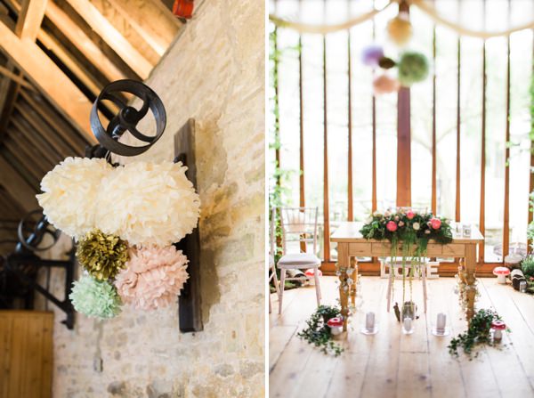Whimsical Woodland Fairytale Wedding Pom Poms http://www.lisadawn.co.uk/