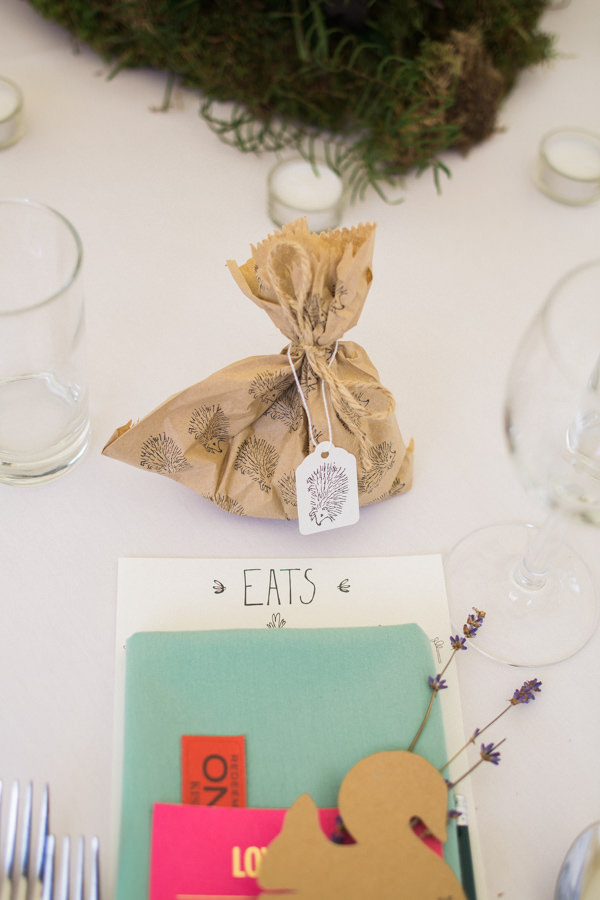 Whimsical Woodland Fairytale Wedding Hedgehog Food Favours Bags http://www.lisadawn.co.uk/