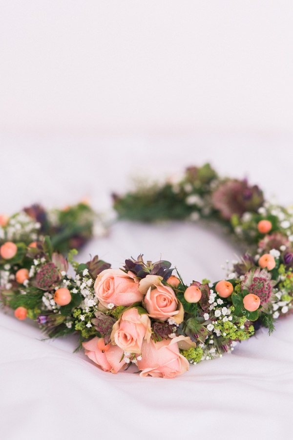 Whimsical Woodland Fairytale Wedding Flower Crown Garland Halo Hair http://www.lisadawn.co.uk/