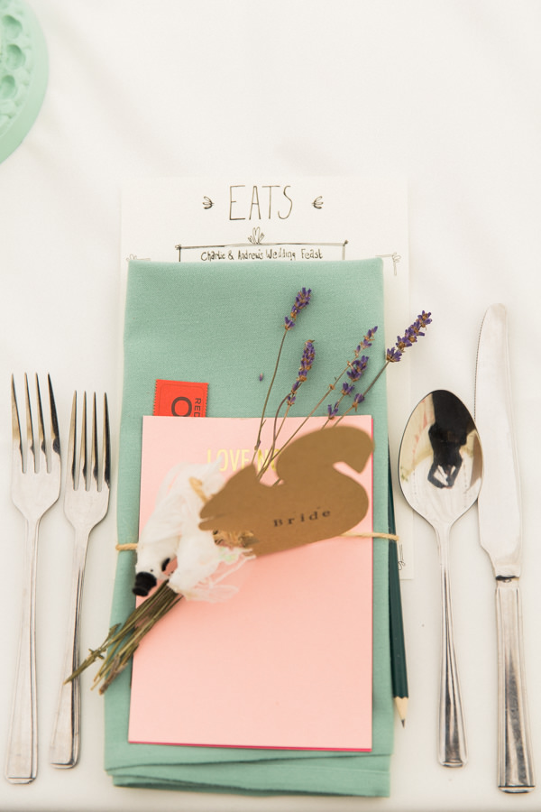 Whimsical Woodland Fairytale Wedding Place Setting Name http://www.lisadawn.co.uk/