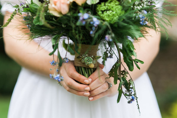 Whimsical Woodland Fairytale Wedding Twine Bouquet Wrap http://www.lisadawn.co.uk/